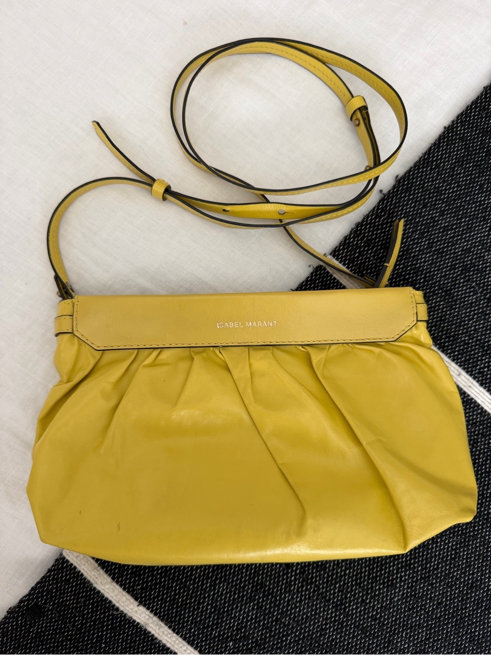 Isabel Marant buttery yellow Leather Crossbody Bag. So soft